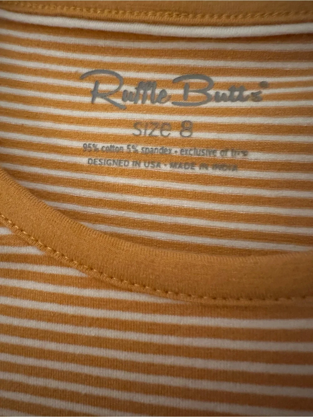 Ruffle Butts lightweight yellow
